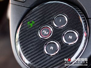 FIAT 500 Gear Panel in Carbon Fiber - Green Scorpion  